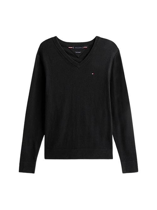 Maglioncino misto cashmere con scollo a V Tommy Hilfiger | MW0MW28047BDS